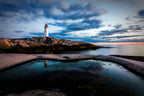 Peggy’s Reflection – Lighthouse At Peggy’s Cove Nova Scotia